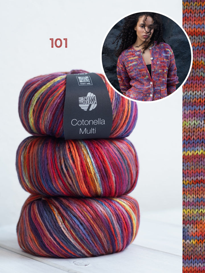 Häkelpaket Cotonella Multi Jacke