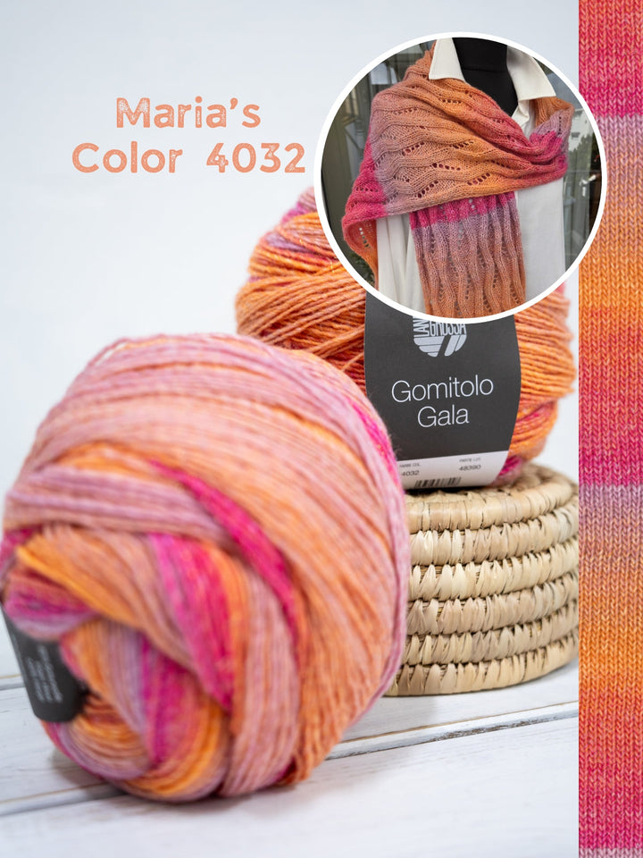 Strickpaket Lizas Schal Wintermorgen