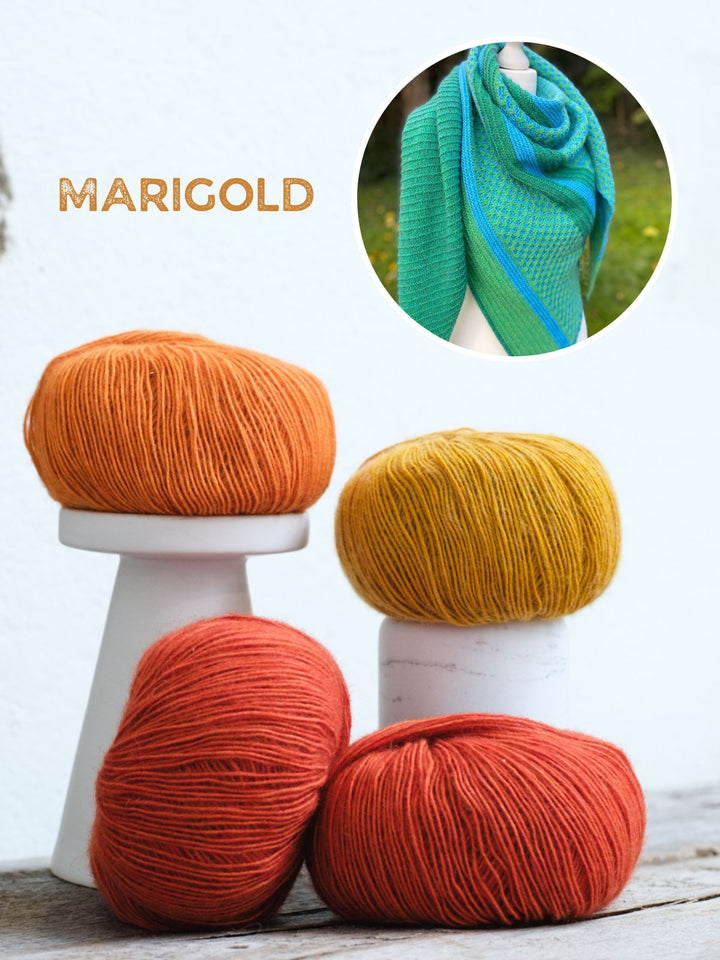 Strickpaket Lizas Tuch Waldblumen