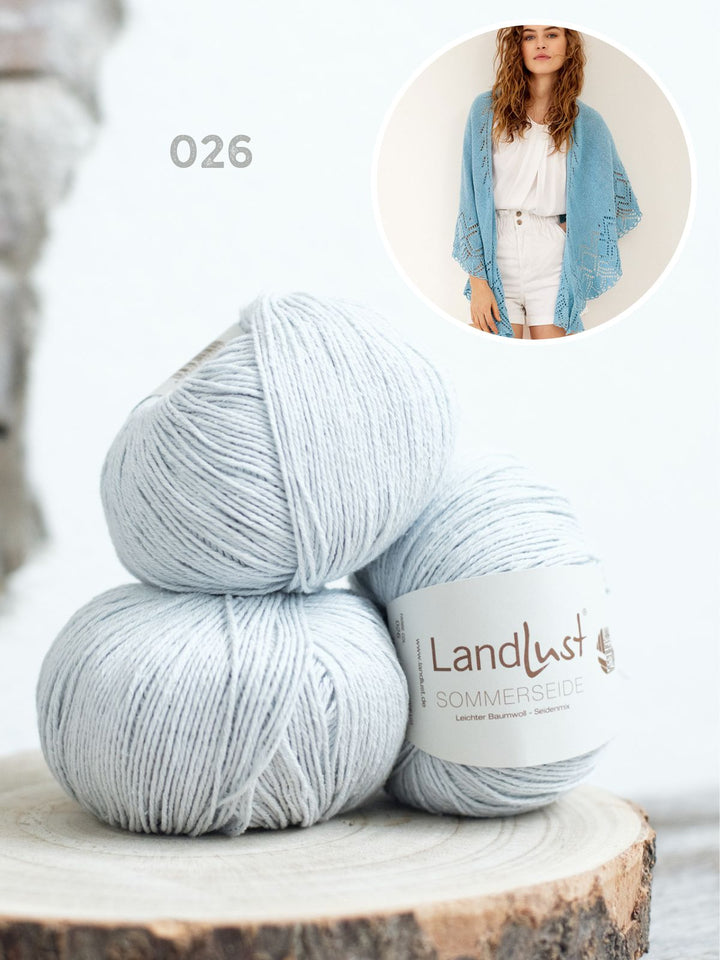 Strickpaket Landlust Sommerseide Dreieckstuch