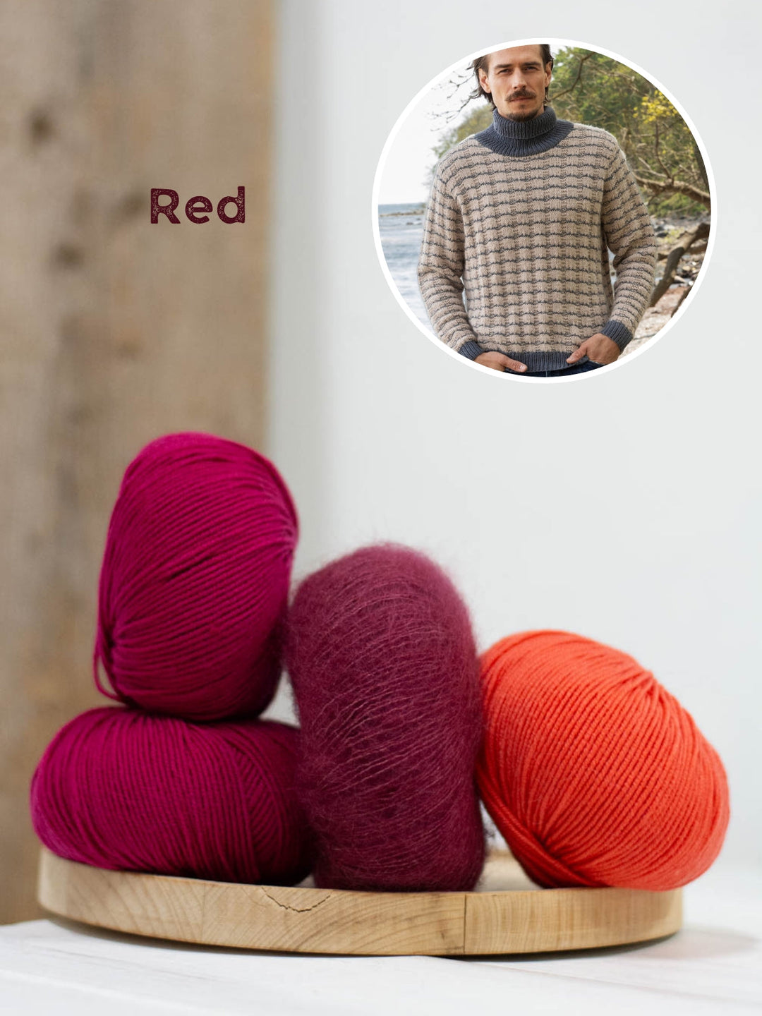 Strickpaket Cool Wool Silkhair Pullover für Herren