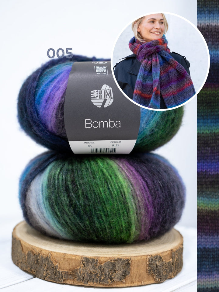 Strickpaket Bomba Zopfschal