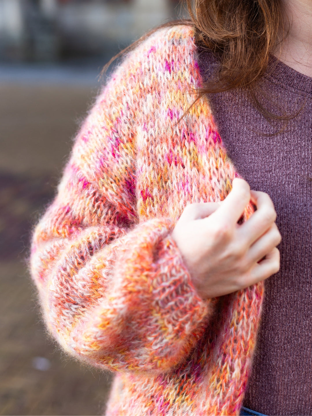 Strickpaket Bernadette Jacke - Silkhair Hand-Dyed