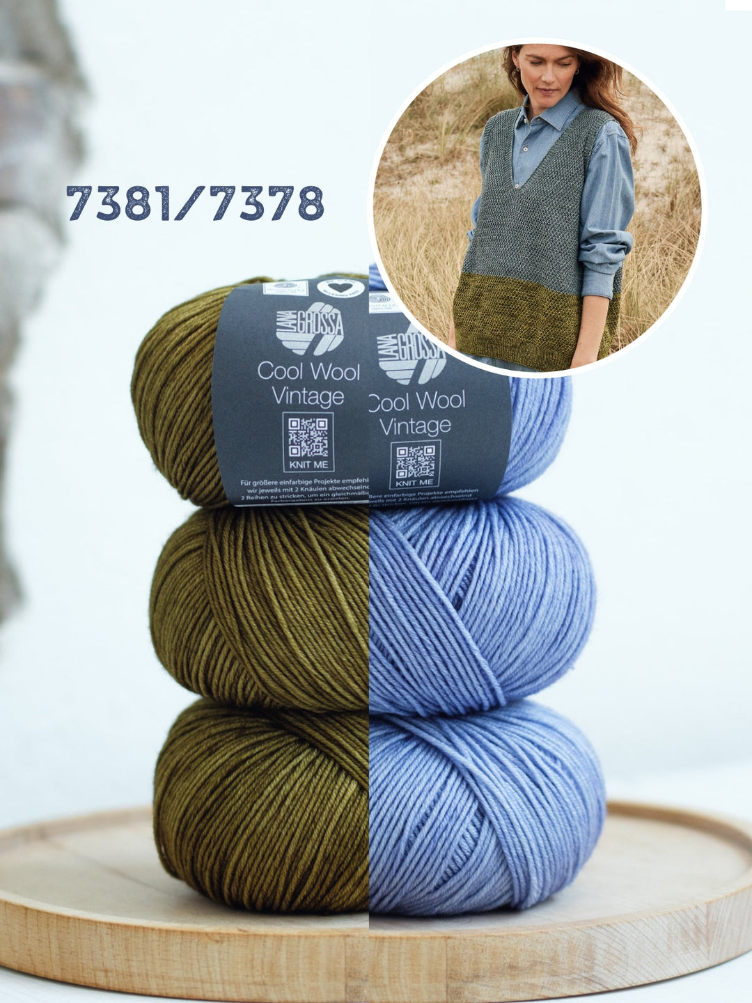 Strickpaket Cool Wool Vintage Pullunder