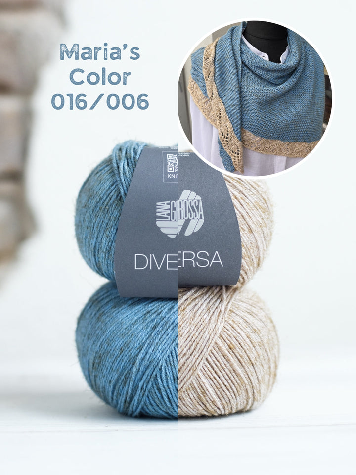 Strickpaket Lizas Tuch Tender Vine - Diversa