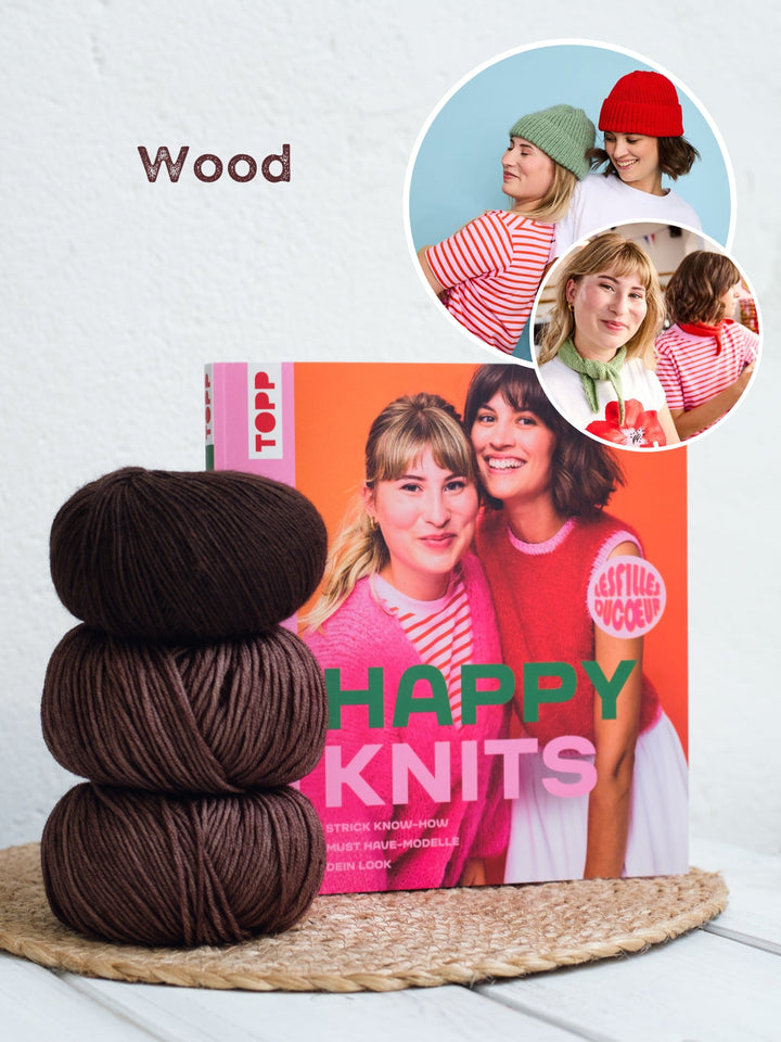 Strickpaket Mütze und Schal - Happy Knits