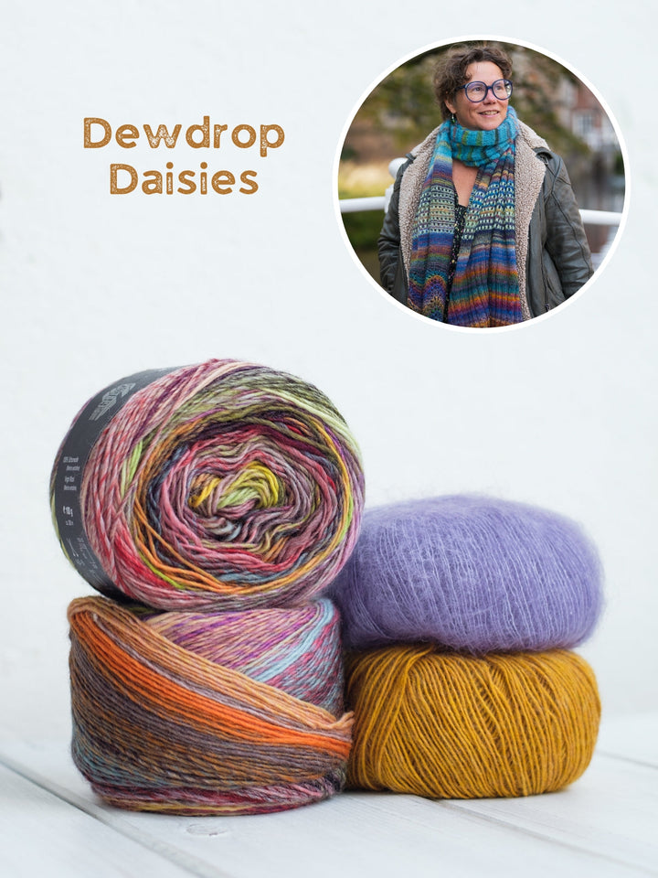 Strickpaket Lizas Tuch Shiny Trio - Winter