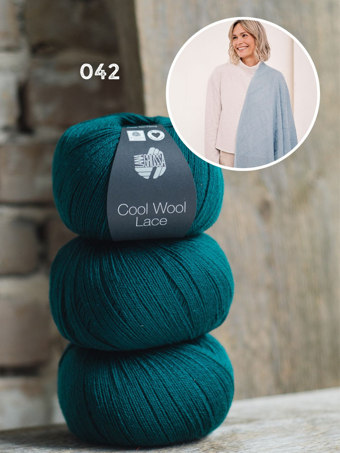 Strickpaket Cool Wool Lace Dreieckstuch