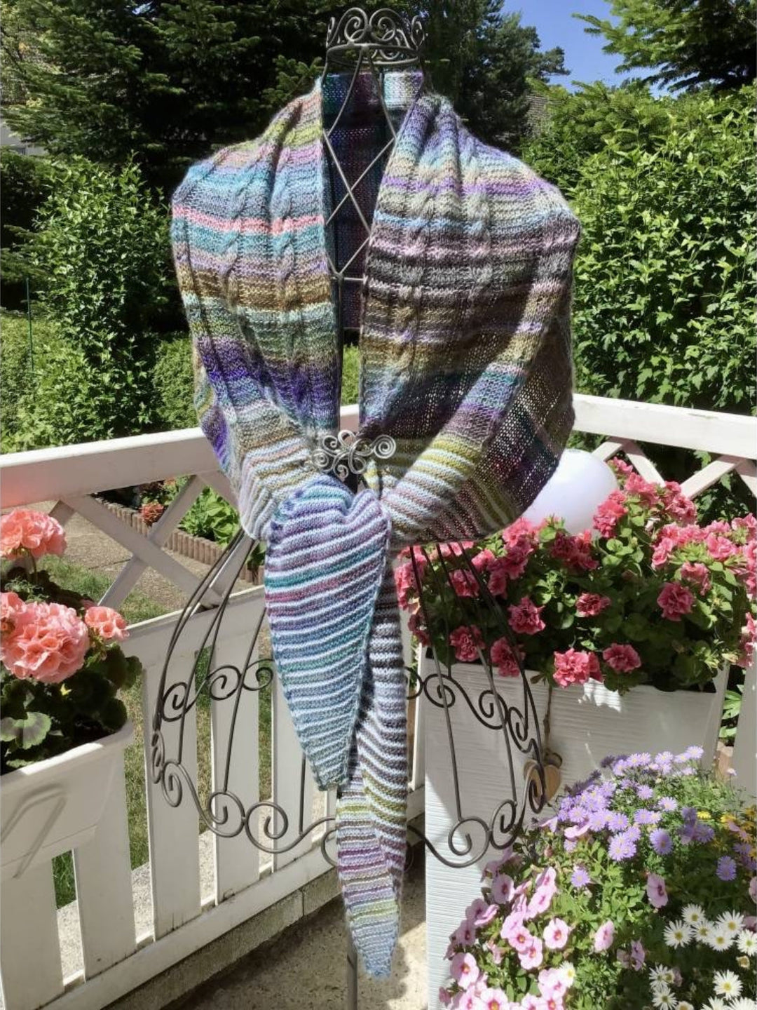 Strickpaket Lizas Tuch Orange Night – Colorissimo & Ecopuno