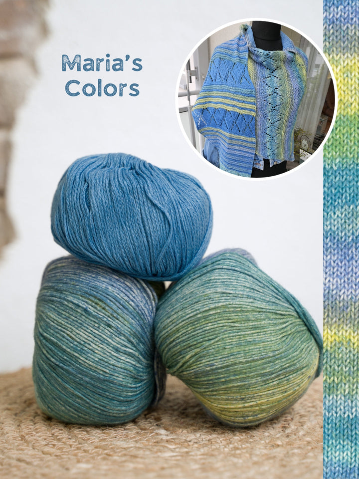 Strickpaket Lizas Tuch Nordic Vibes - Gomitolo Mambo Cotolana