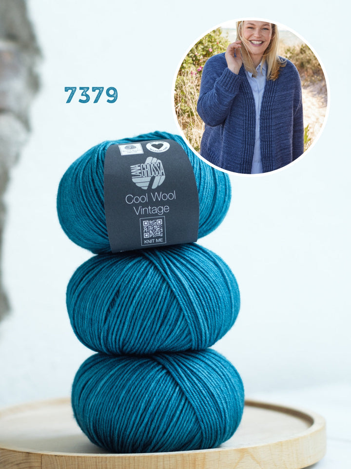 Strickpaket Cool Wool Vintage Jacke