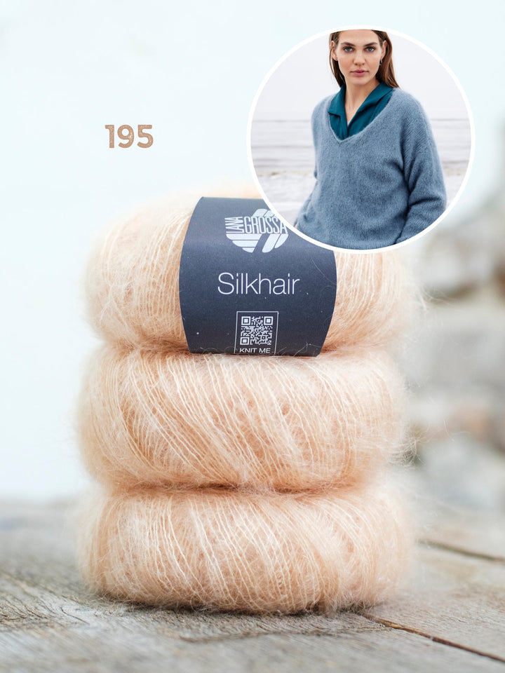 Strickpaket Silkhair Pullover