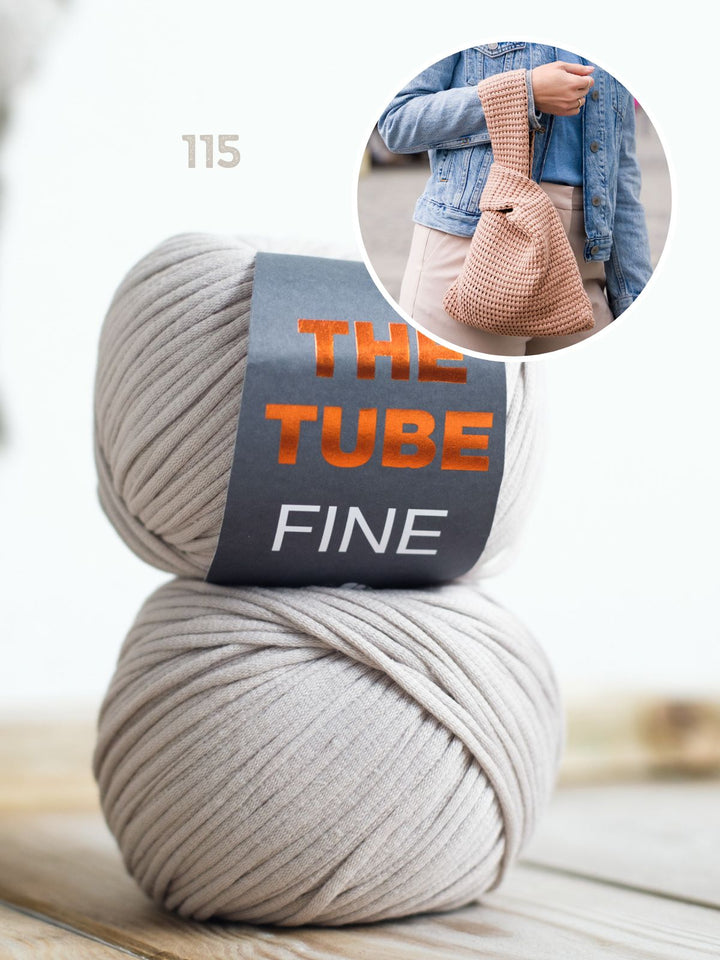 Tunesisch Häkelpaket The Tube Fine Tasche