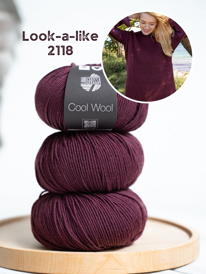 Strickpaket Cool Wool Pullunder im Halbpatentmuster