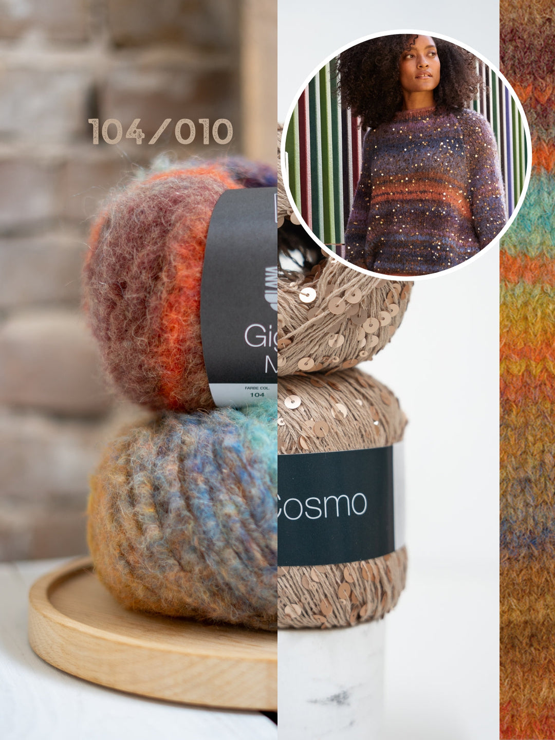 Strickpaket Gigante Multi Cosmo Oversized Pullover