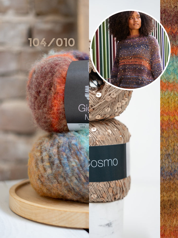 Strickpaket Gigante Multi Cosmo Oversized Pullover