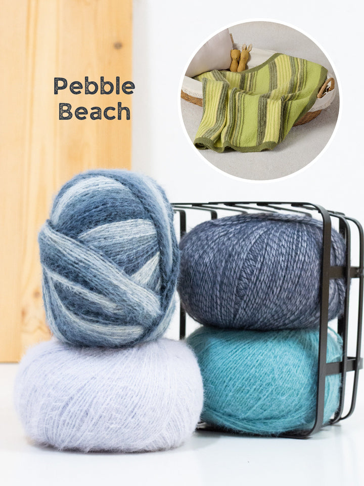 Strickpaket Cosy Socks Gestreifte Decke