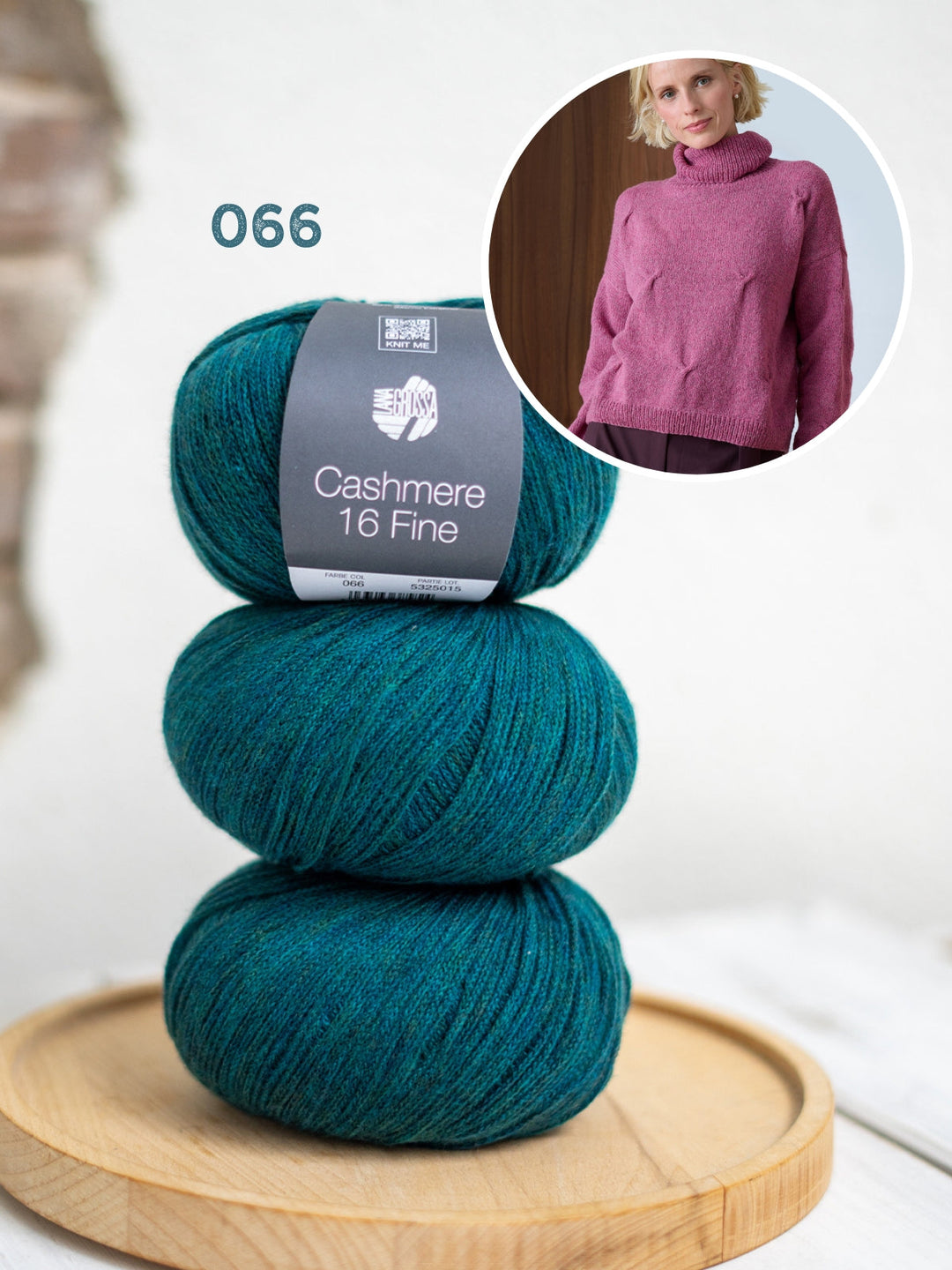Strickpaket Cashmere 16 Fine Pullover mit Zöpfen