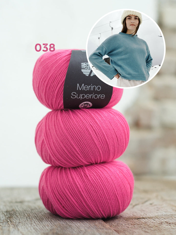 Strickpaket Merino Superiore Pullover