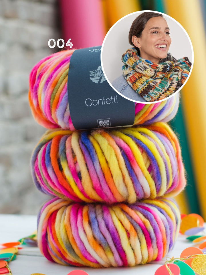 Strickpaket Confetti Schal