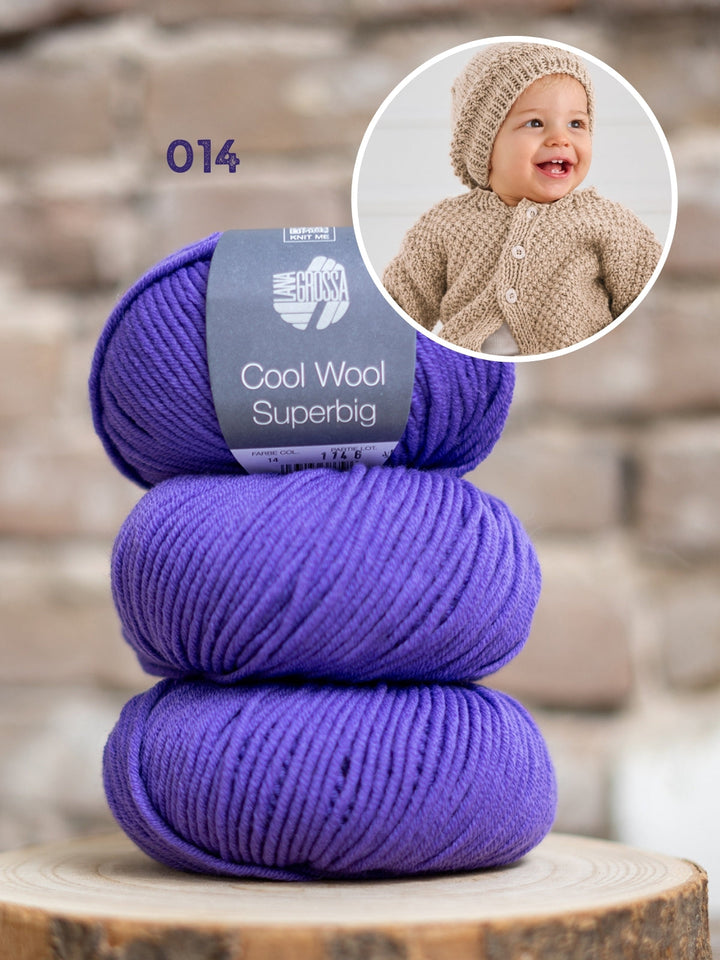 Strickpaket Cool Wool Superbig Weste + Mütze