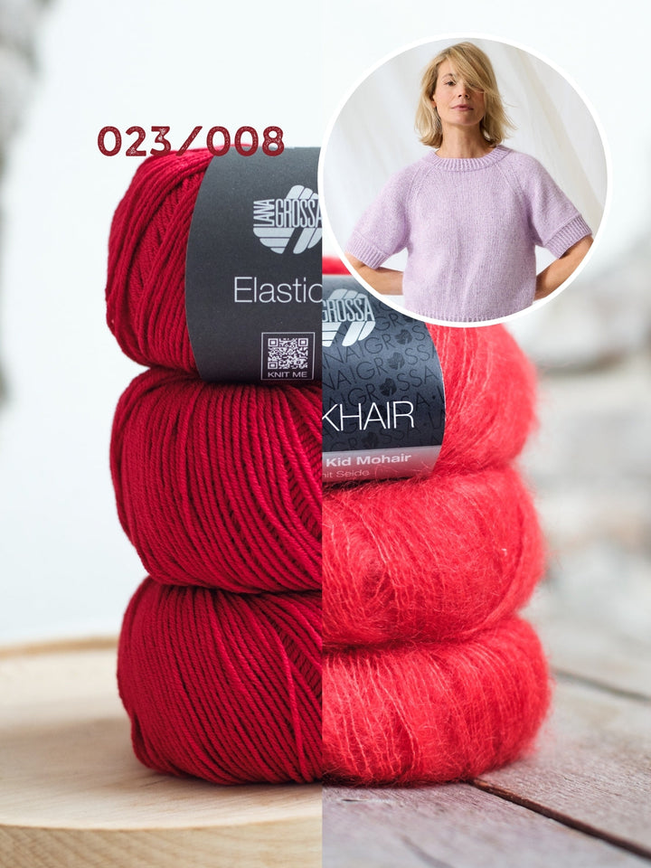 Strickpaket Elastico Silkhair Raglan-Pullover