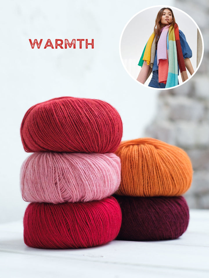 Strickpaket Ecopuno Streifenschal