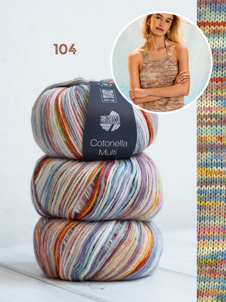 Strickpaket Cotonella Multi Haltertop