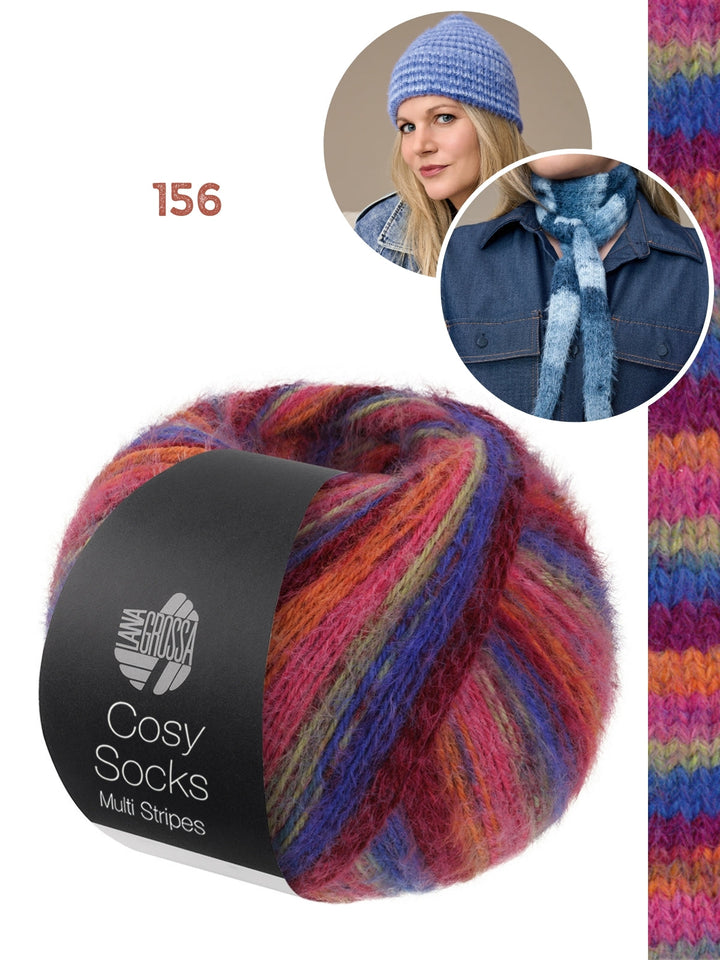 Strickpaket Cosy Socks Set (Minischal + Mütze)