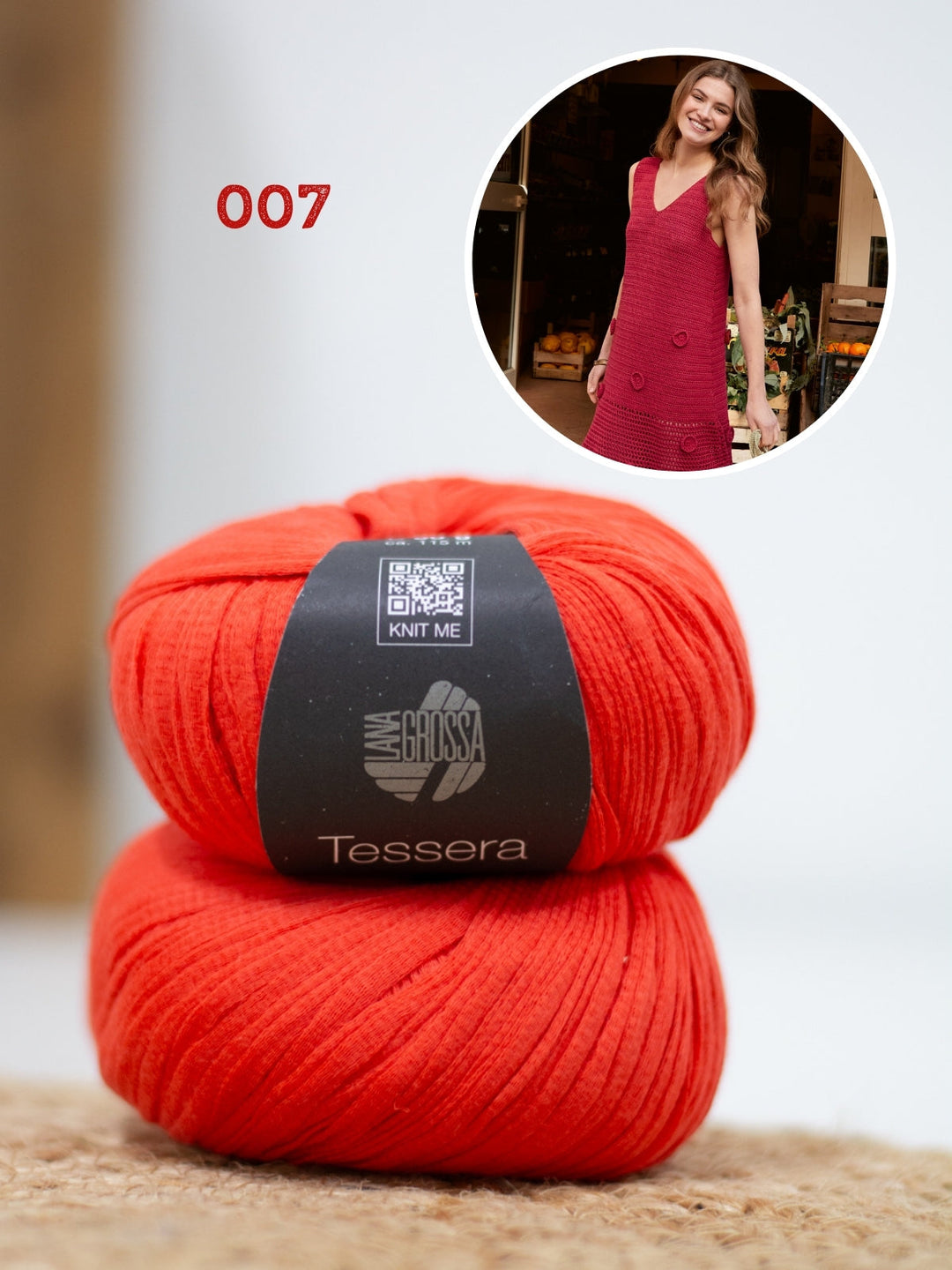 Häkelpaket Tessera Kleid mit Rosetten