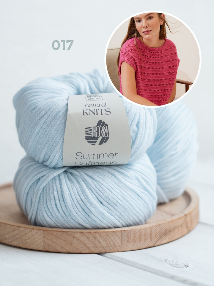 Strickpaket Summer Softness Pullunder mit Ajourmuster