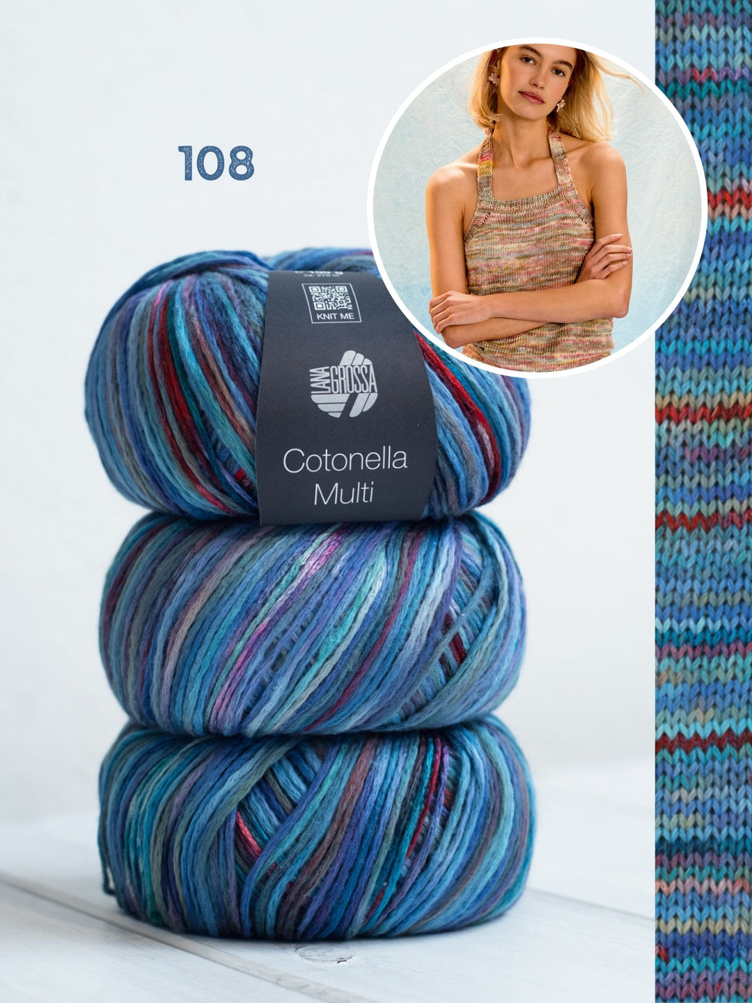Strickpaket Cotonella Multi Haltertop