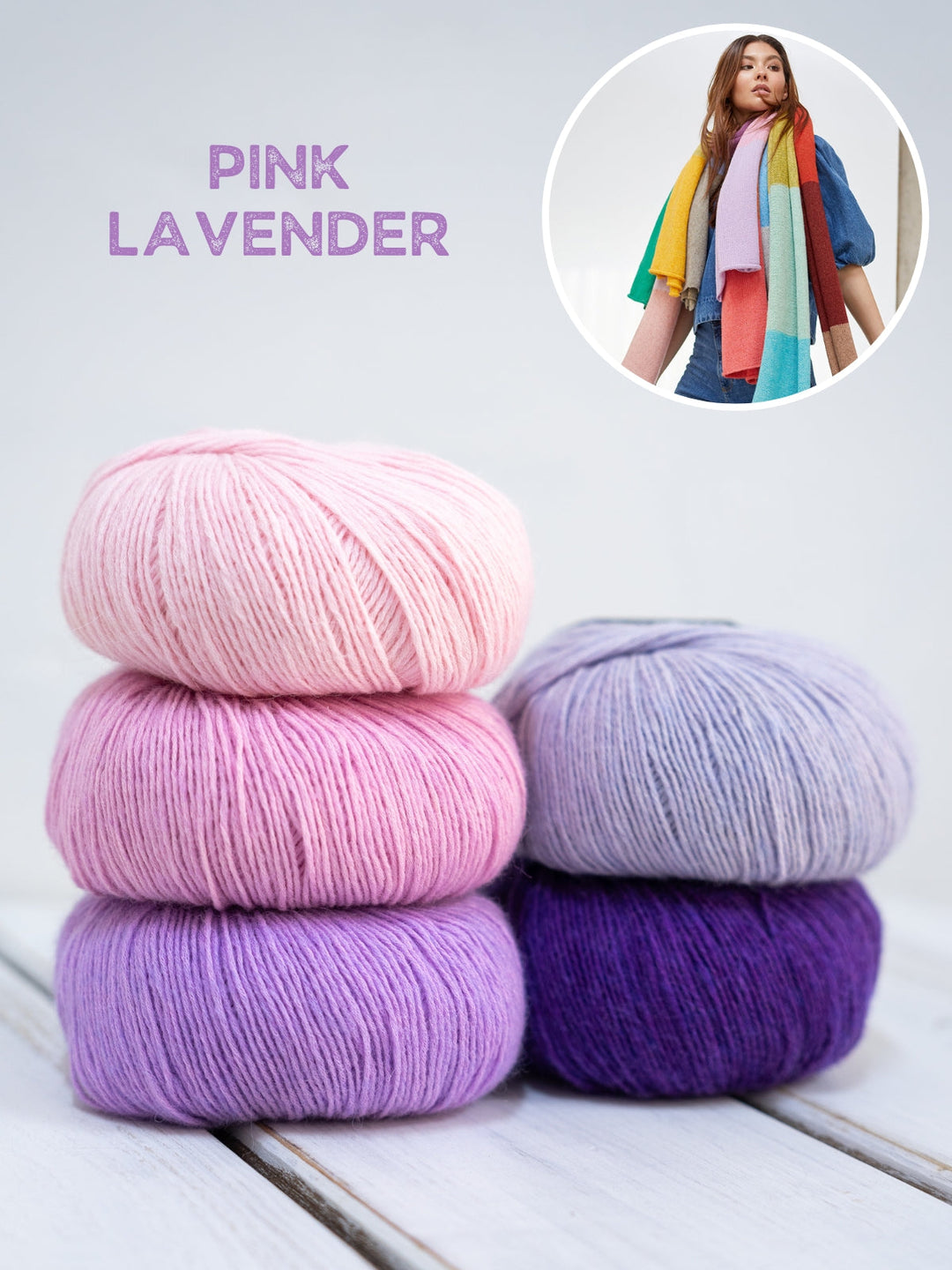 Strickpaket Ecopuno Streifenschal