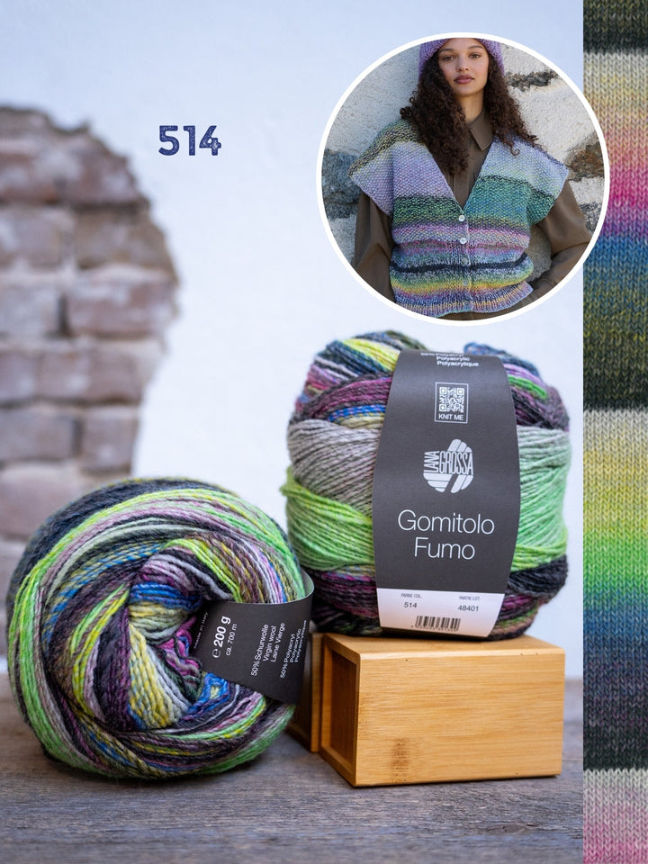 Strickpaket Gomitolo Fumo Gilet