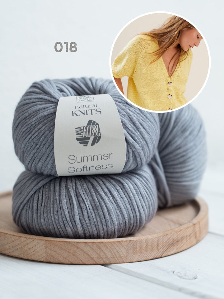 Strickpaket Summer Softness Kurzarm-Raglanjacke
