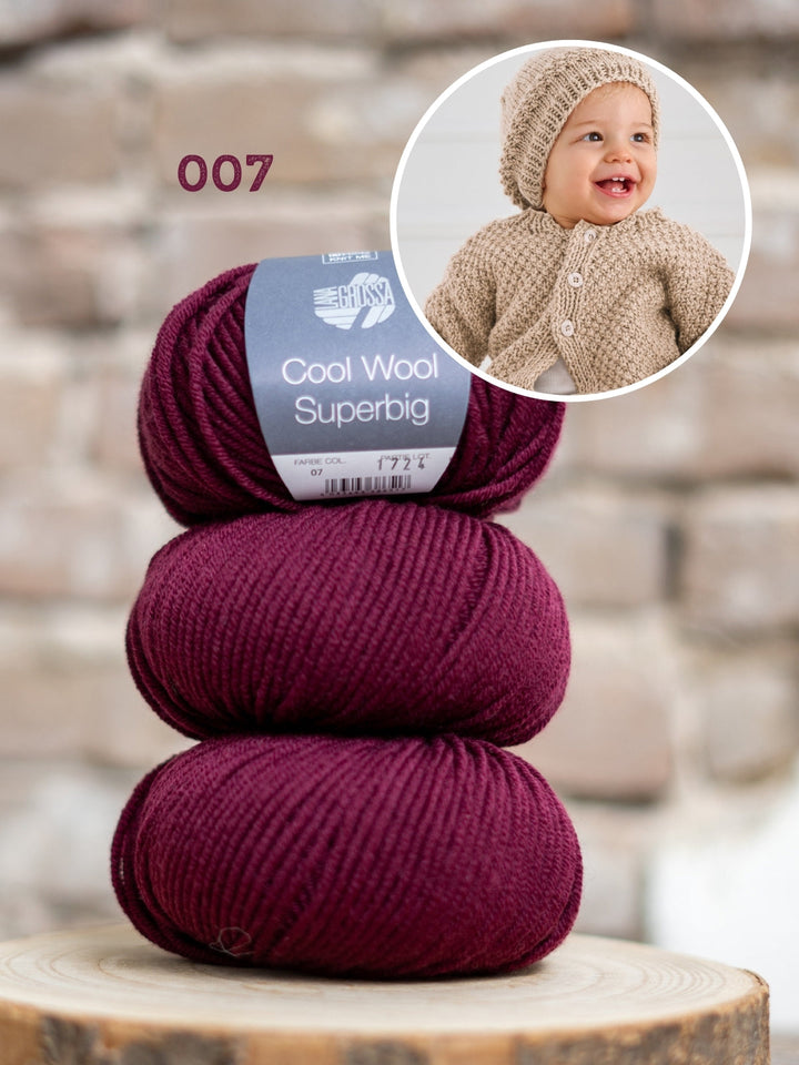 Strickpaket Cool Wool Superbig Weste + Mütze