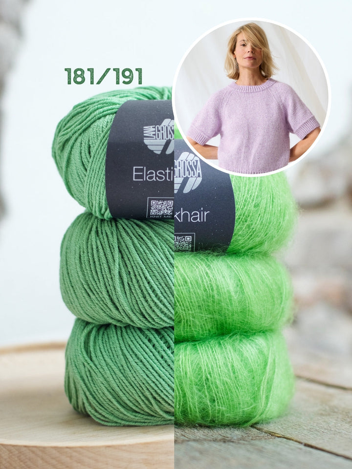 Strickpaket Elastico Silkhair Raglan-Pullover