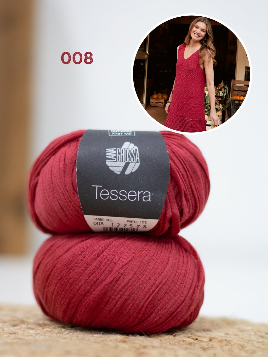 Häkelpaket Tessera Kleid mit Rosetten
