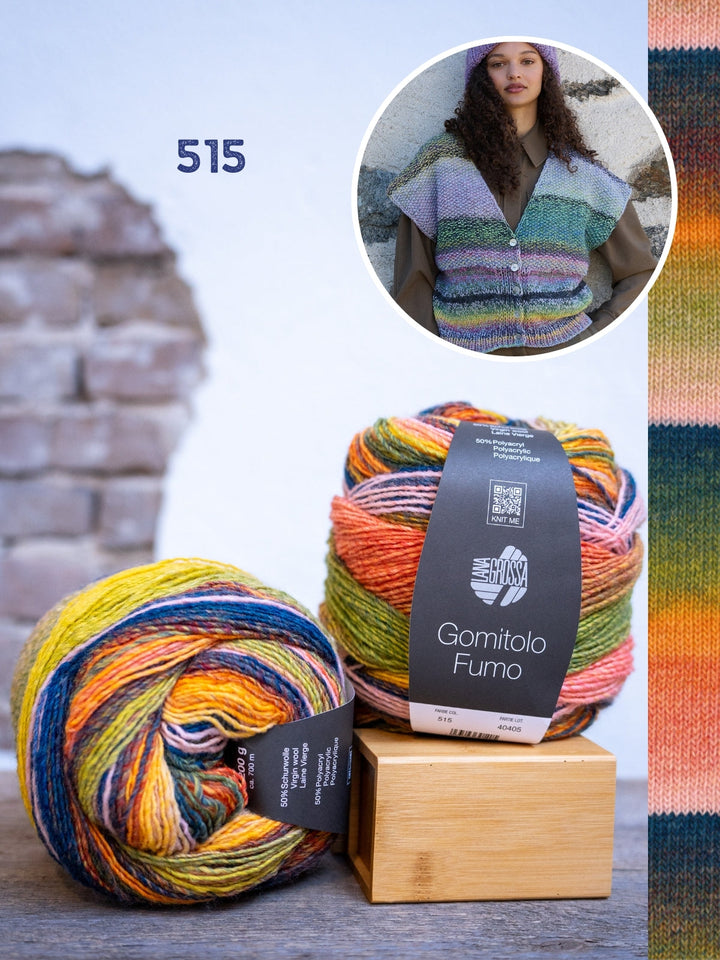 Strickpaket Gomitolo Fumo Gilet
