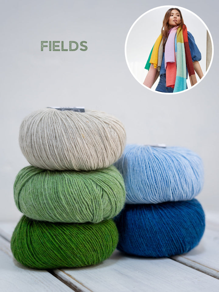 Strickpaket Ecopuno Streifenschal