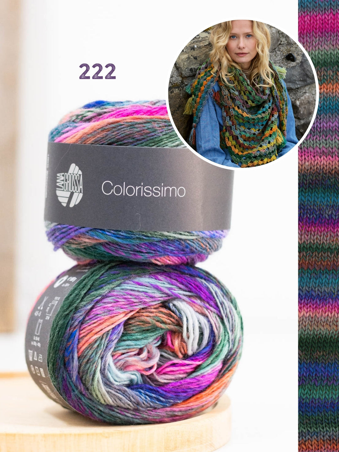 Häkelpaket Colorissimo Dreieckstuch