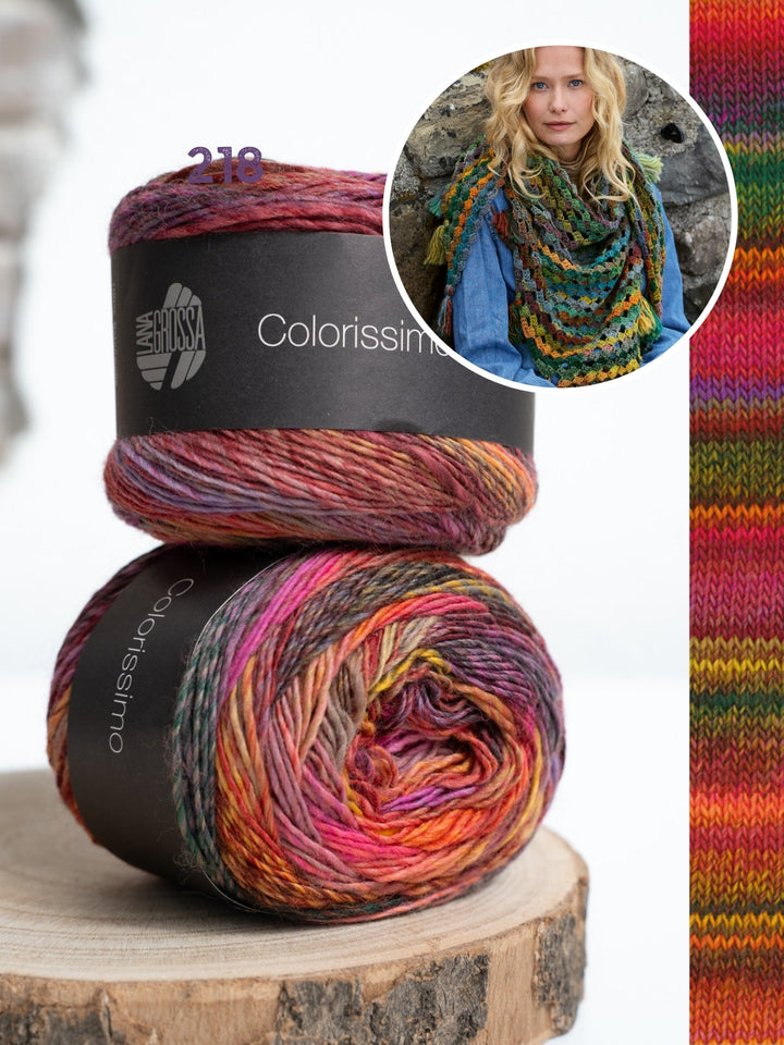 Häkelpaket Colorissimo Dreieckstuch