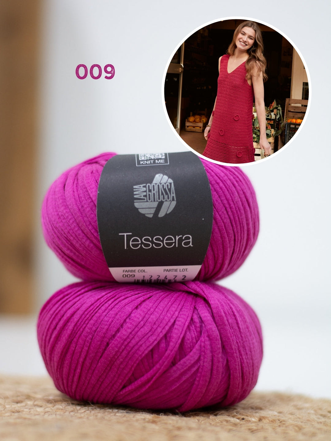 Häkelpaket Tessera Kleid mit Rosetten