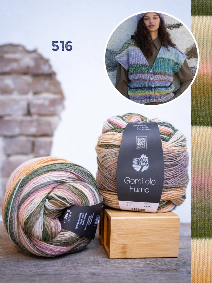 Strickpaket Gomitolo Fumo Gilet