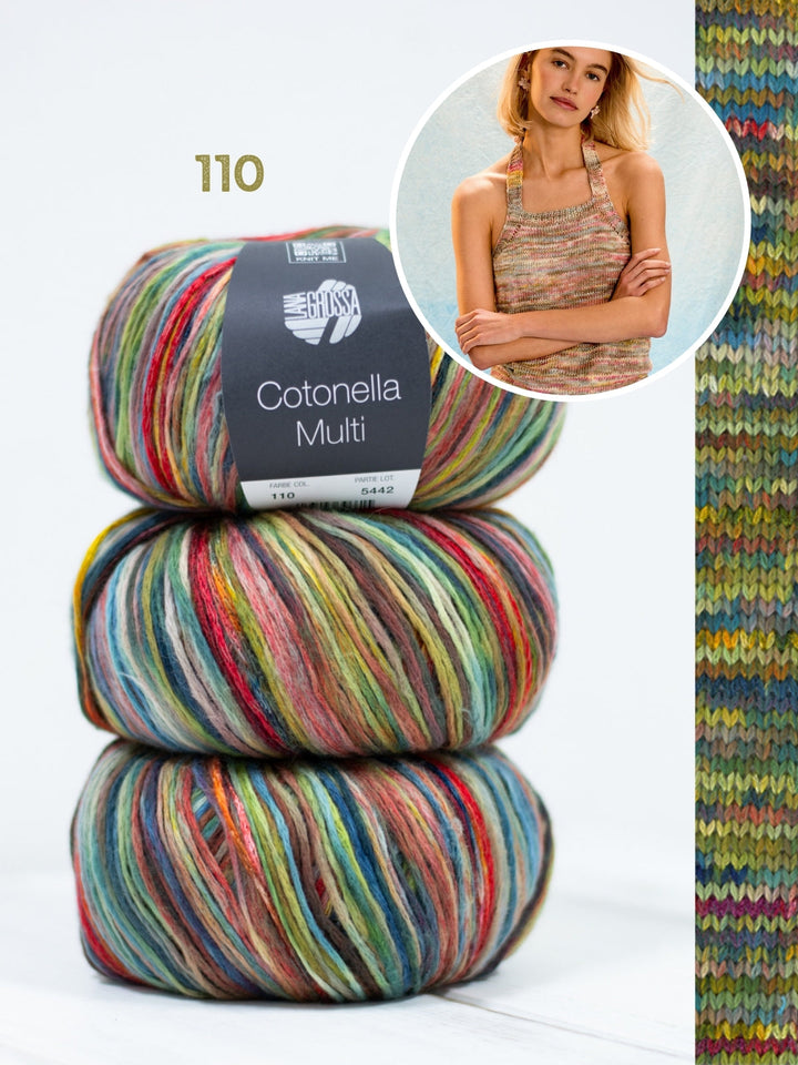 Strickpaket Cotonella Multi Haltertop