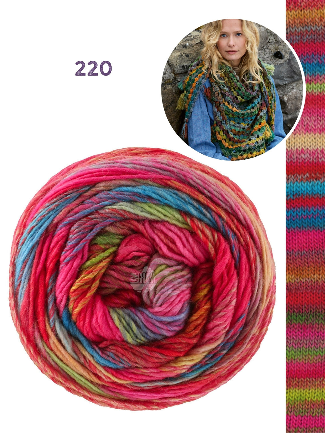 Häkelpaket Colorissimo Dreieckstuch