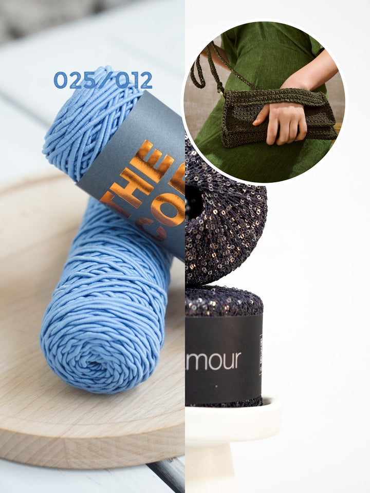 Häkelpaket The Core Glamour Clutch