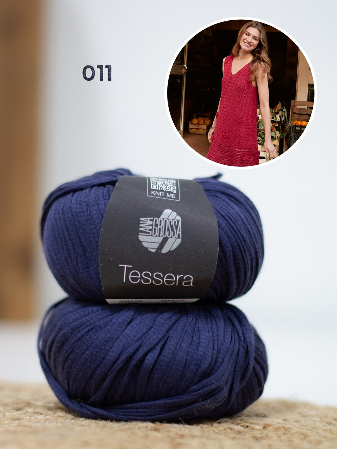 Häkelpaket Tessera Kleid mit Rosetten