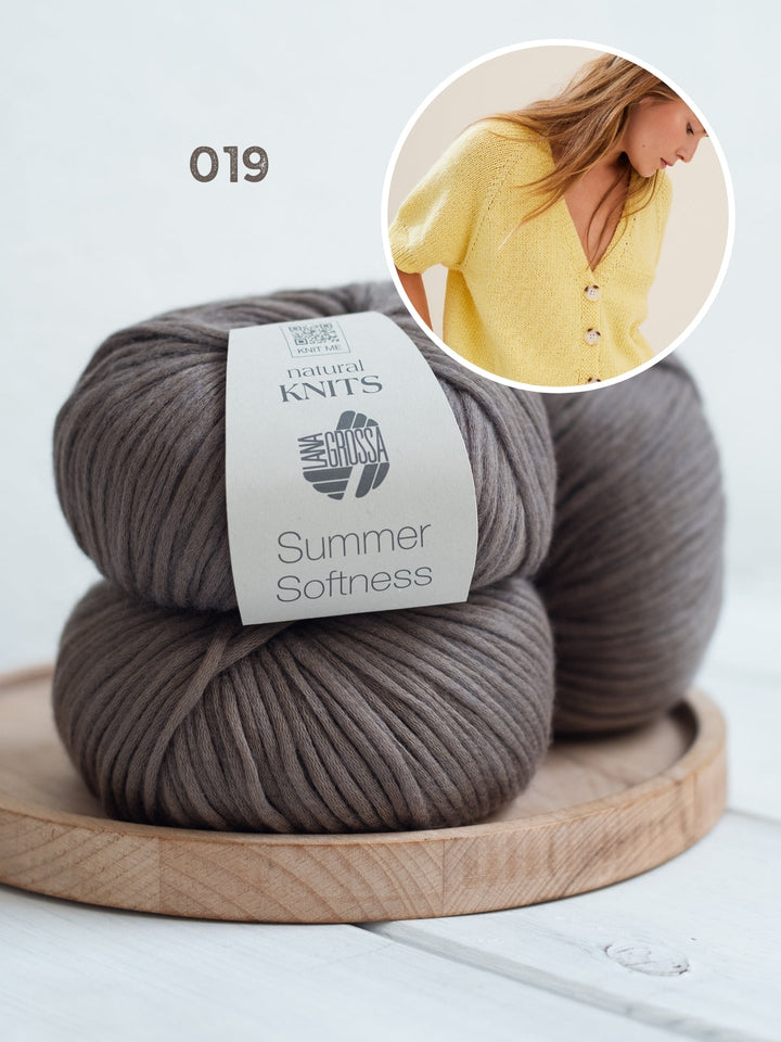 Strickpaket Summer Softness Kurzarm-Raglanjacke