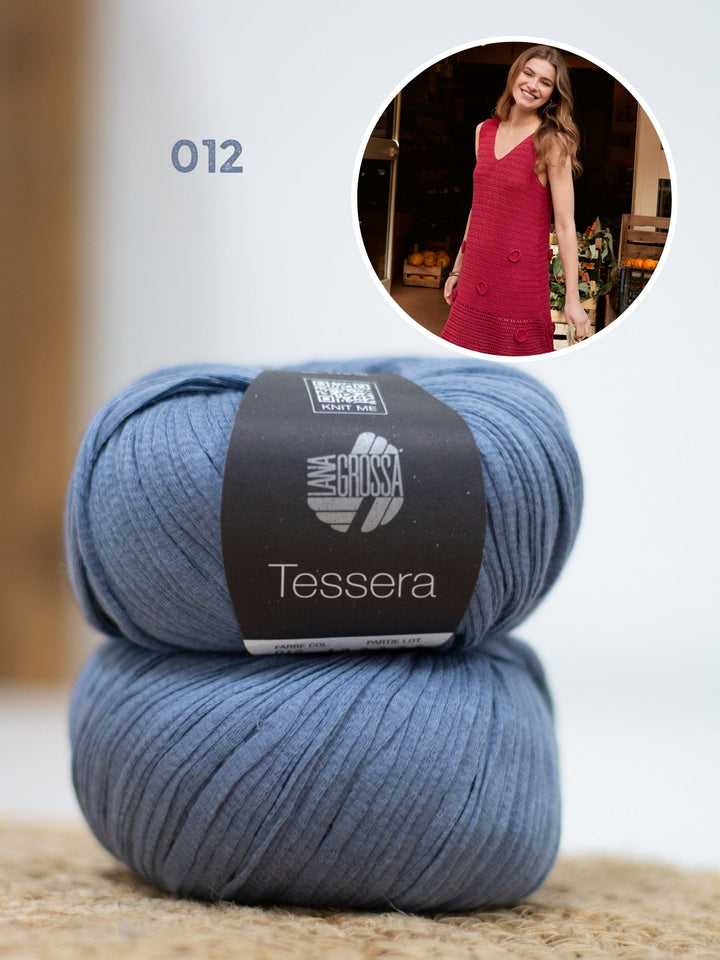 Häkelpaket Tessera Kleid mit Rosetten